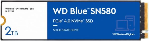 WD HDD SSD M.2 PCIe 4.0 NVME 2TB BLUE WDS200T3B0E