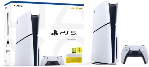 SONY PS5 CONSOLE SLIM 1TB BIANCA CON LETTORE + 2 CONTROLLER WHITE IT
