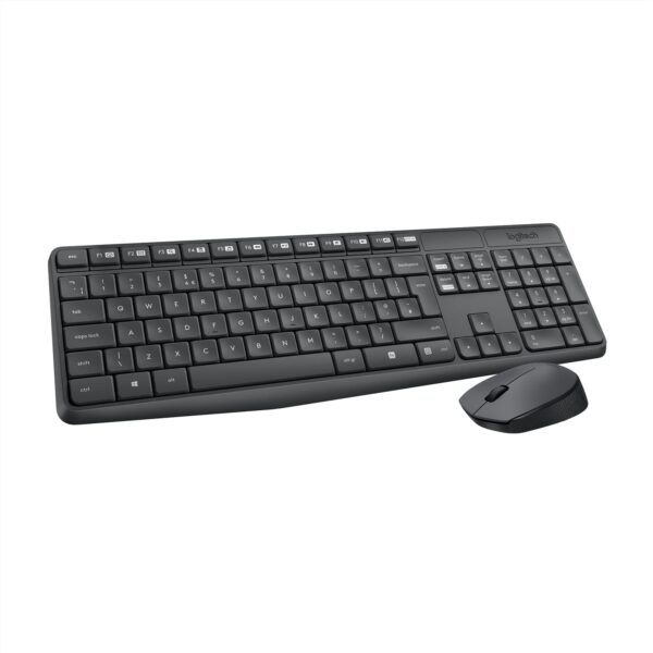 LOGITECH KIT TASTIERA+MOUSE WIRELESS USB NERO MK235 920-007913