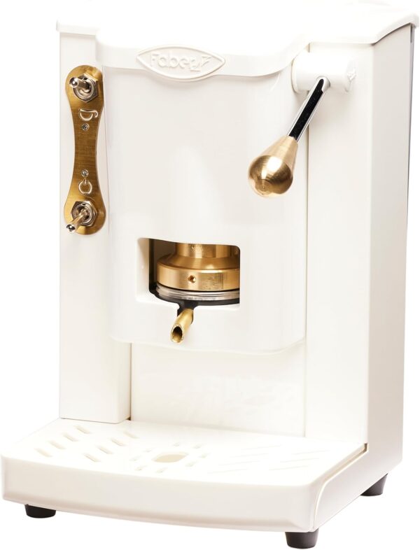 FABER MACCHINA DA CAFFE' A CIALDE SLOT BASIC OTTONE TOTAL WHITE