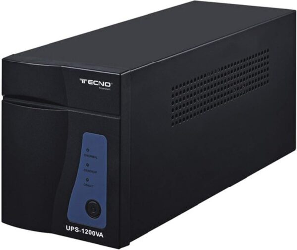 TECNO UPS 1200VA 500W 3 USCITE BIVALENTI FUNZIONE AC RESTART DISPALY LCD