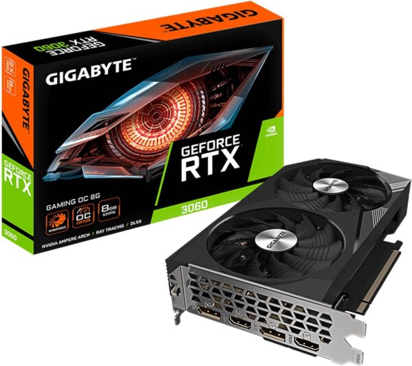 GIGABYTE VGA RTX 3060 GAMING OC8GB HDMI/DP GDDR6 GV-N3060GAMING OC-8GD