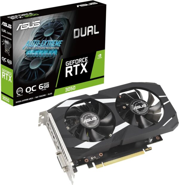 ASUS VGA RTX3050 DUAL 6GB GDDR6HDMI/DVI/DP DUAL-RTX3050-O6G