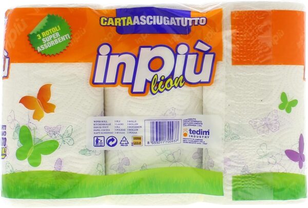 CORONA ASCIUGATUTTO IN PIU' 3 ROTOLI