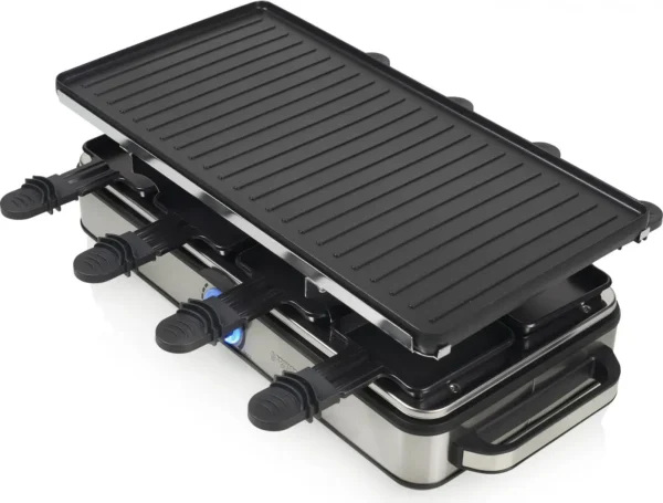 PRINCESS BISTECCHIERA RACLETTE 8 DELUXE GRIGLIA+PIETRA 2x21x21CM 1400W