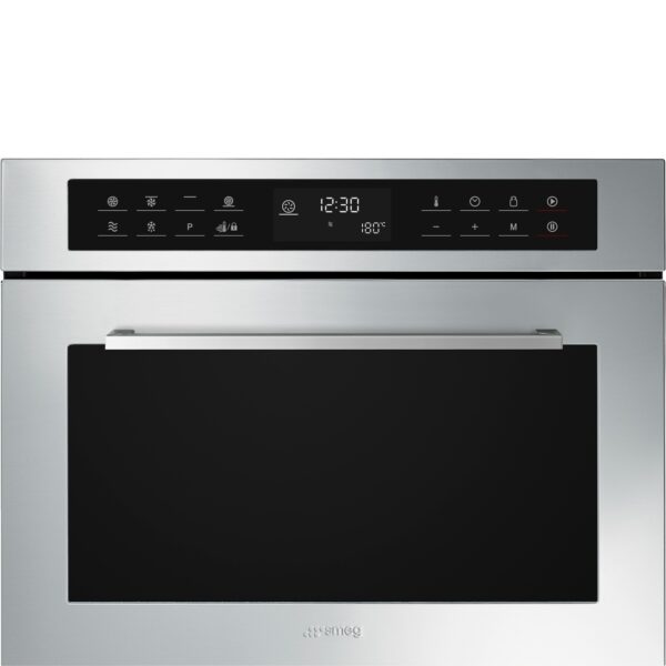SMEG FORNO MICROONDE INCASSO COMPATTO 45CM 32LT GRILL INOX SF4400MX