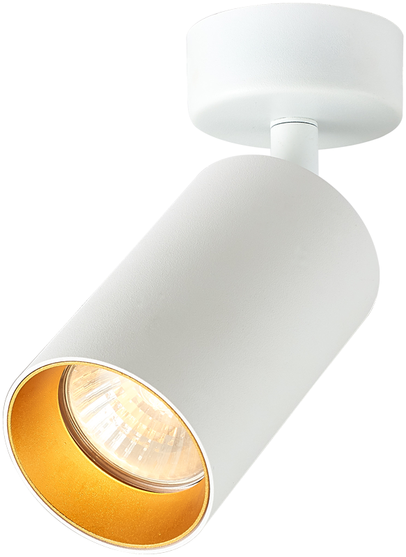 TRACON ELECTRIC PORTALAMPADA DASOFFITO BIANCO/ORO MAX35W SPGU10MA1GW