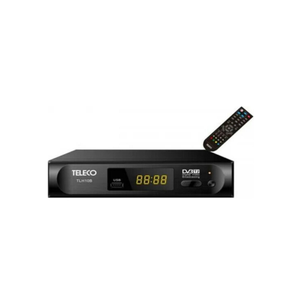 TELECO DECODER DVB/T2 HEVC DISPLAY PVR USB/HDMI/LAN/SCART TLH10B (MISE