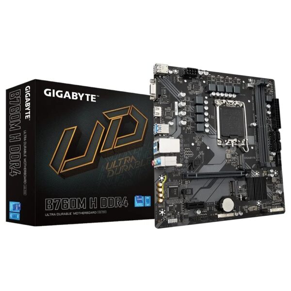 GIGABYTE MB 1700 12/13Â°GEN. B760M H D4 2xDDR4 4xSATA M.2 VGA/HDMI
