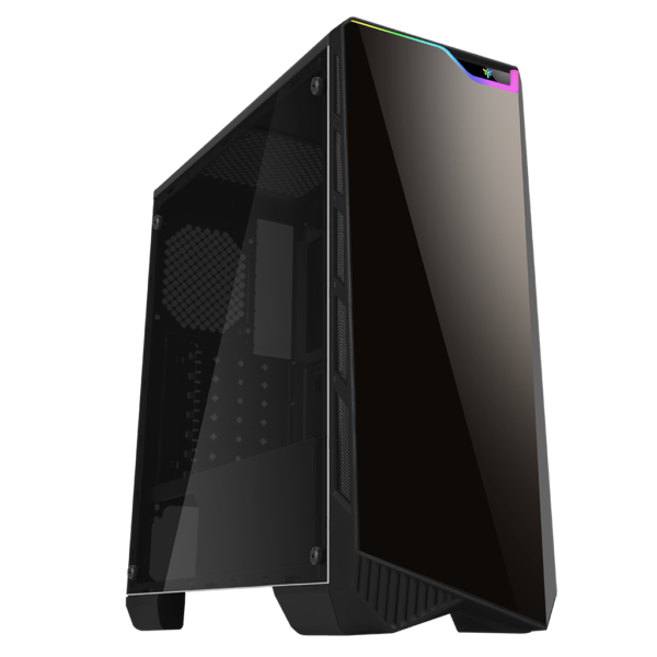 iTEK PC CASE GAMING NOOXES X10 MIDDLE TOWER LED USB3.2 NERO ITGCANX10E