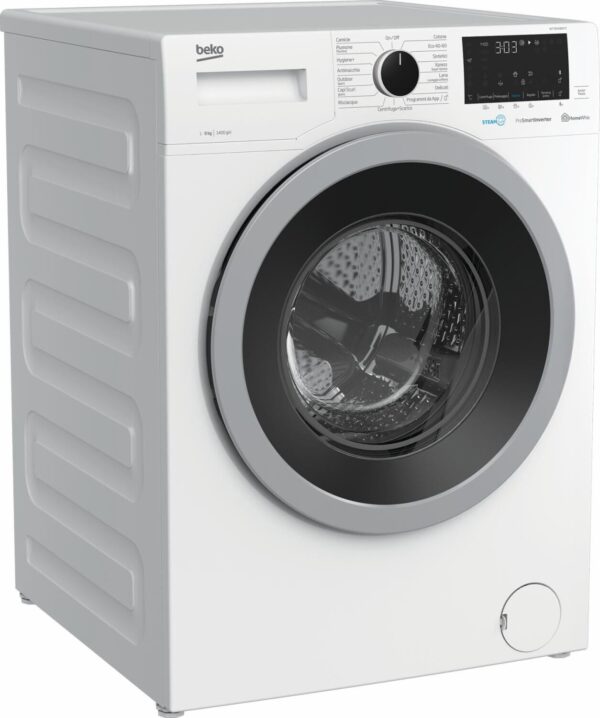BEKO LAVATRICE 9KG STEAMCURE B INVERTER VAPORE 1400GIRI WTY91436SI-IT