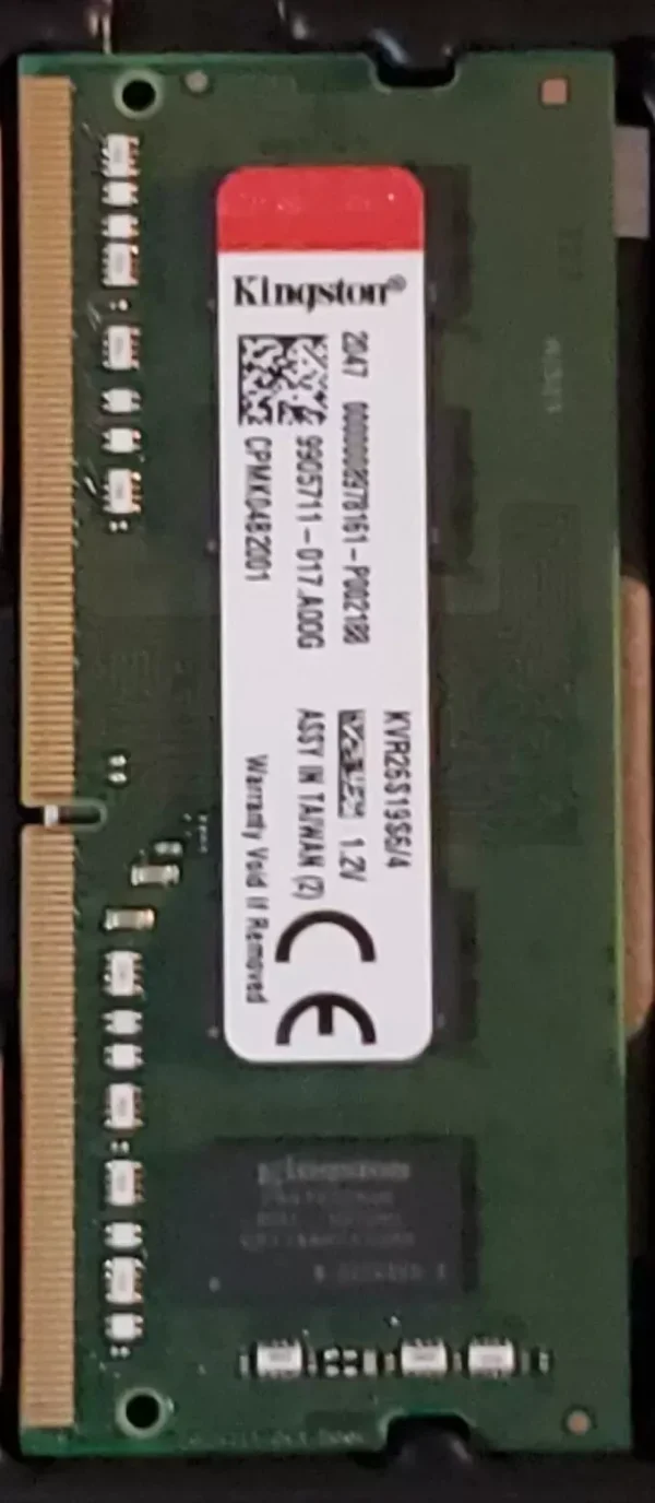 KINGSTON DDR4 SODIMM 4GB 2666MHZ KVR26S19S6/4 CL17