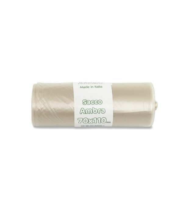 BUSTE PER RIFIUTI AMBRA ROTOLO 70x110 gr250 (CONF.10pz)