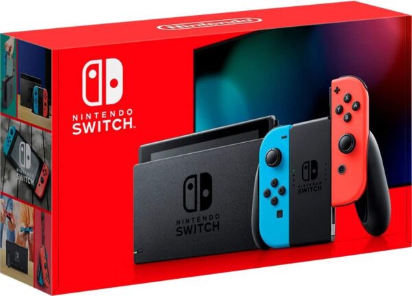 NINTENDO SWITCH CONSOLE JOY-CONROSSO/BLU + SWITCH SPORTS +ABB.3 MESI